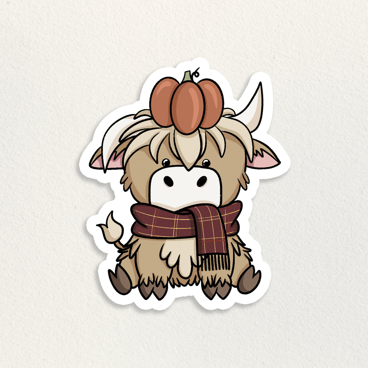 Pumpkin Cowffee Sticker