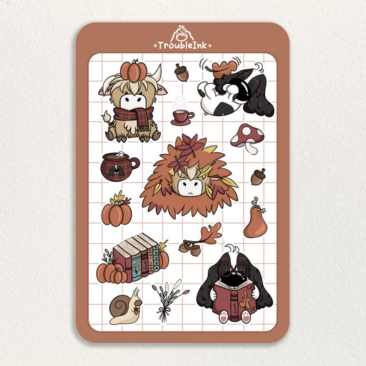 Autumn Activities Sticker Sheet